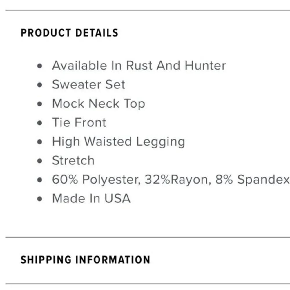 Restart Legging Set - Rust- Never Used - Picture 8 of 8